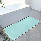PROOVEELLY Diatomaceous Earth Bath mat Bathroom Rugs Super Absorbent Quick Dry Non Slip Bath Mat Thin Bathroom Floor Mats Fit Under Door-Shower Rug for in Front of Bathtub Shower