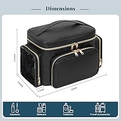 Bagmoly Large Makeup Bag, Portable Travel Makeup