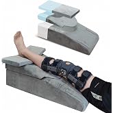 ChunxiFurnis Knee Extender Elevation Pillow for After Surgery Recovery, Memory Foam Leg Pillow for Knee Replacement Surgery, Height Adjustable Cushion for Lower Back Hip Ankle Sciatica Pain Relief