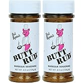 Bad Byron’s Butt Rub Barbeque Seasoning – 4.5 oz Shaker | Award-Winning All-Purpose Dry Rub for Pork, Chicken, Beef, Seafood & Vegetables | Gluten-Free, No MSG [Pack of 2]