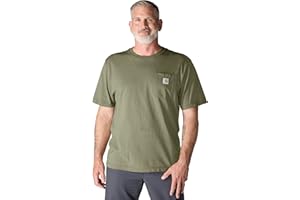 Carhartt Mens Loose Fit Heavyweight Short-Sleeve Pocket T-Shirt (Also Available in Big & Tall) CloseoutWork Utility T-Shirt