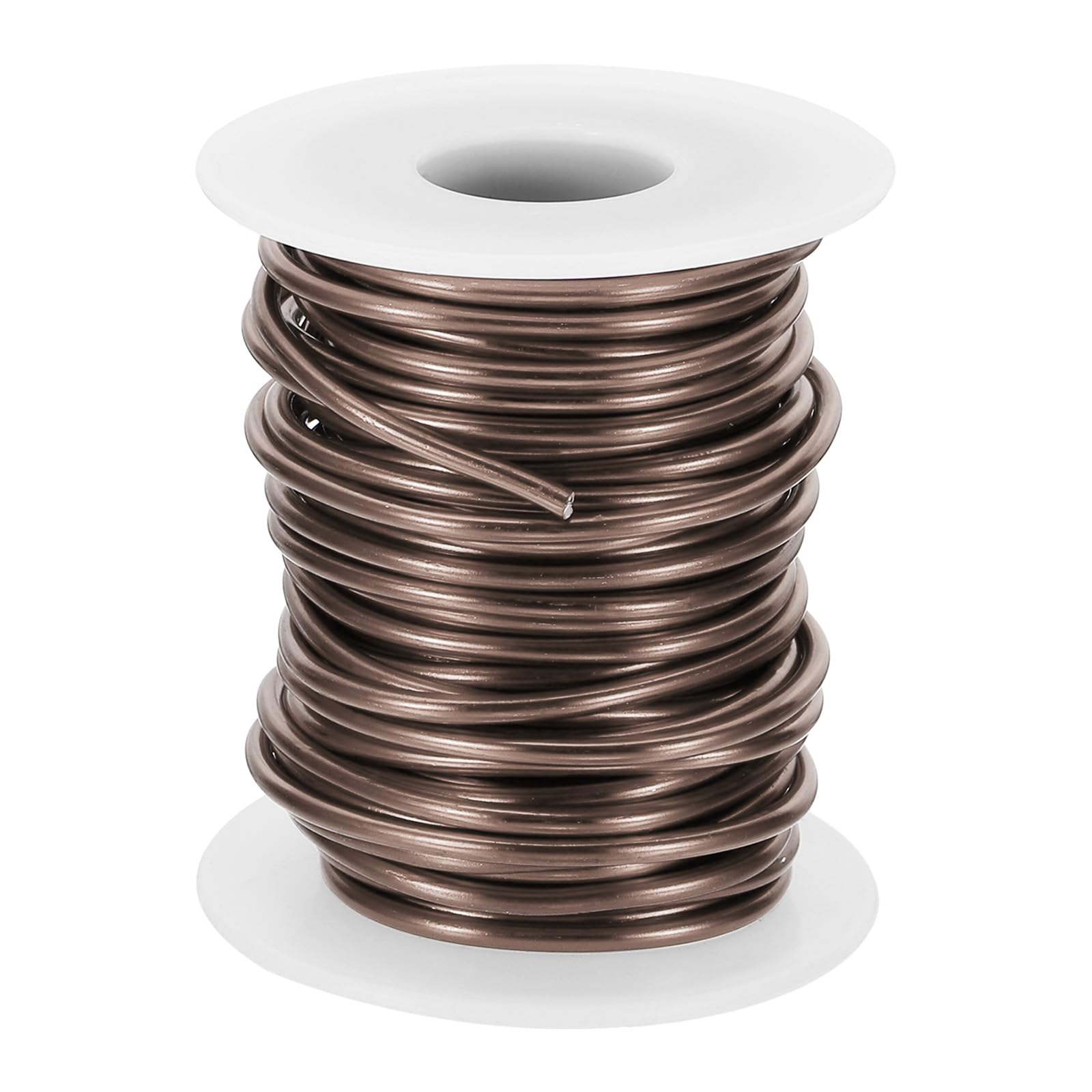 PATIKIL 10 Gauge 2.5mm Aluminum Craft Wire, 32.8Ft Metal Wire Armature Bendable Wire for Jewelry Making Metal Wrap DIY, Brown