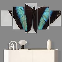 SIGNWIN 5 Panel Canvas Wall Art Open Wings for Home Decorations Ready to Hang - 60