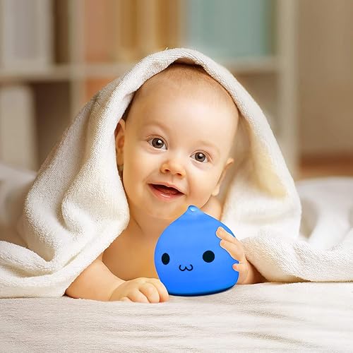 Litake LED Cat Night Light for Kids, Battery Powered Silicone Cute