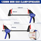 WORKPRO 4-Piece Clamps for Woodworking 120 mm 150 mm Bar Clamps view 3