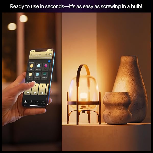 PHILIPS HUE SMART LED A19 BULB, 3 PACK, WHITE & COLOR AMBIANCE, E26 BASE, 7.2W, FULL SPECTRUM LIGHT 1000K-20000K, 810 LUMENS, DIMMABLE LED BULBS, WORKS WITH ALEXA, GOOGLE & APPLE HOME