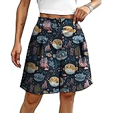 domirica Shorts for Women Boho High Waisted Pleated Athletic Cute Shorts Comfortable Oversized Summer Clothing with Pocket