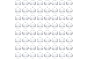 AUEAR, 100 Pack Translucent Small Round Capsules 2 Inch Vending Machine Empty Plastic Gumball Machines Containers for Party Favor Prize