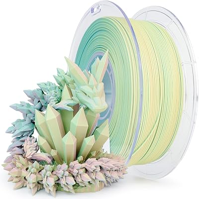 ZIRO Tricolor Gradient Matte 3D Printer Filament 1.75mm 1kg PLA Multicolor