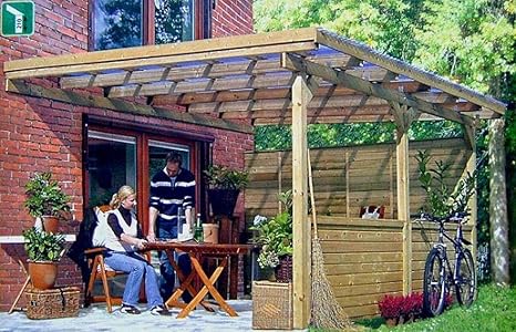 Terrassenüberdachung JUIST II Wintergarten 500x300cm Überdachung Terrasse