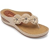 FUDYNMALC Sandals for Women Wedge Shoes: Summer All-Day Comfort Walking Platform Flip Flops 2026 for Casual Dressy
