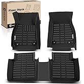 YHTAUTO Floor Mats Fit 2010-2016 Buick Lacrosse, TPE Floor Liners All-Weather Protection Custom Fit, 1st & 2nd Row, Set of 3 Black