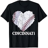 Cincinnati Retro Baseball Lover Game Day Men Boys Girls T-Shirt