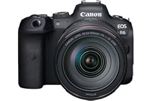 Canon EOS R6 Full-Frame Mirrorless Camera + RF24-105mm F4 L is USM Lens Kit Black