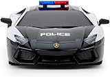 CMJ RC Cars Lamborghini Aventador LP700-4 Police 1:24 2.4GHz Lights view 4