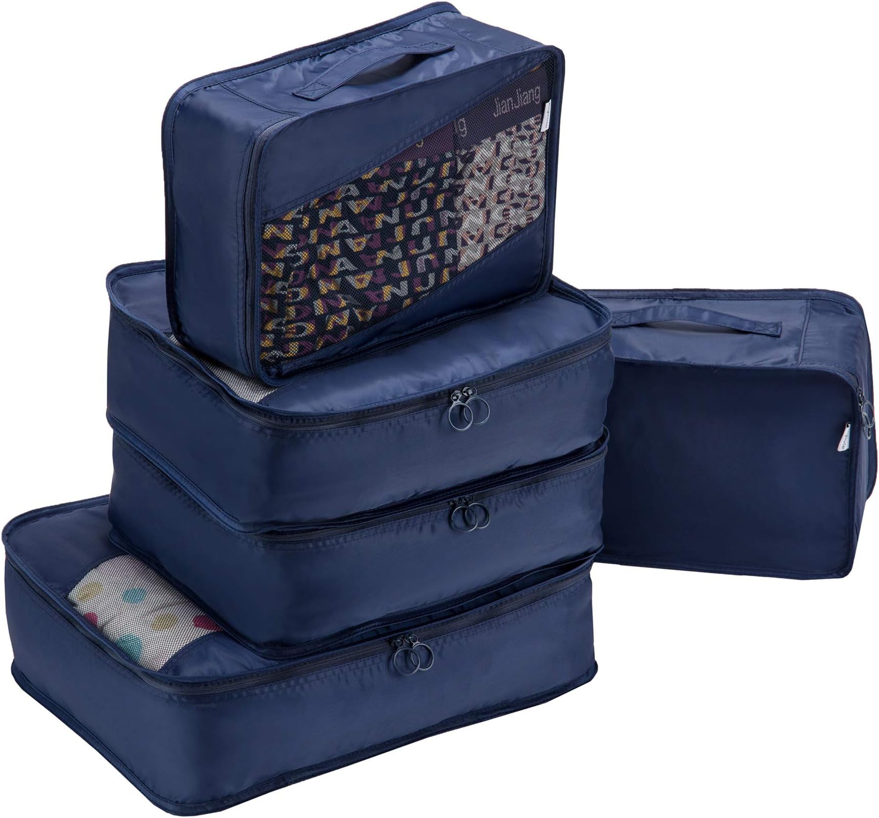 Allfourior Travel Packing Cubes -4/5 Set Compression Package Luggage Organizer
