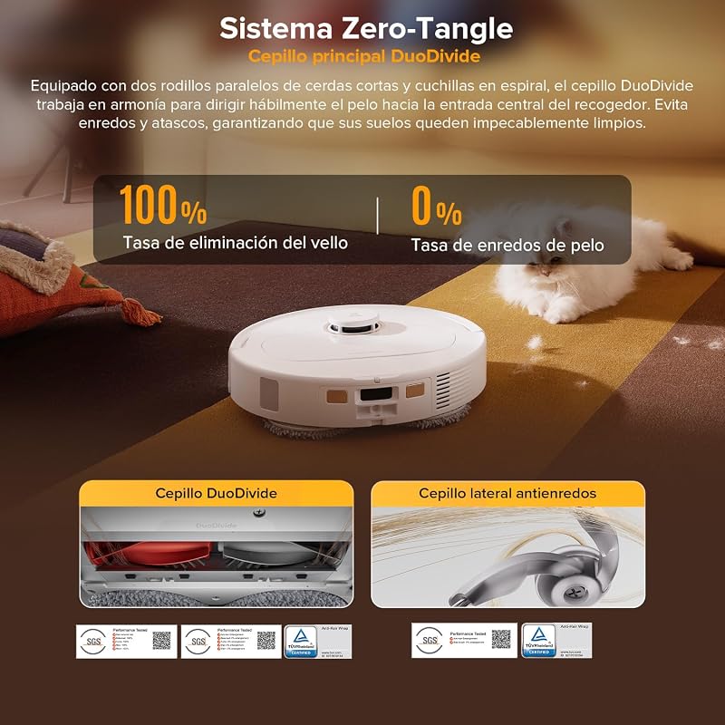 Qrevo S5V Robot Aspirador 12.000Pa de Succión, Blanco