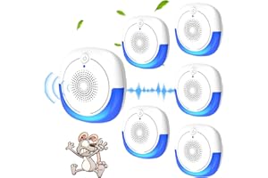 COMIGAL Ultrasonic Pest Repeller Indoor, Mice Repellent Indoor, 6 Pack Mouse Repellent, Rodent Repellent Ultrasonic Plug-in Insect Bug Bat Squirrel Rat for House Attic Garage Basement Apartment
