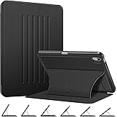Fintie Magnetic Stand Case for iPad (A16) 11th Generation 11 Inch (2025), iPad 10th Generation 10.9 Inch (2022) - Multiple Angles Shockproof Rugged Soft TPU Cover with Pencil Holder, Black