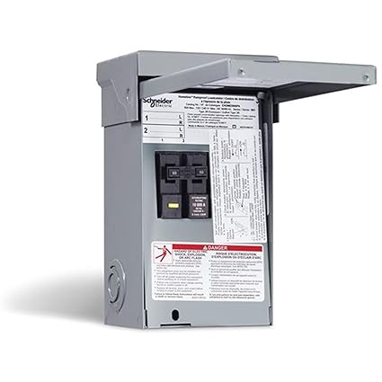 Square D 50 Amp Homeline Hot Tub Pool Spa Package By Square