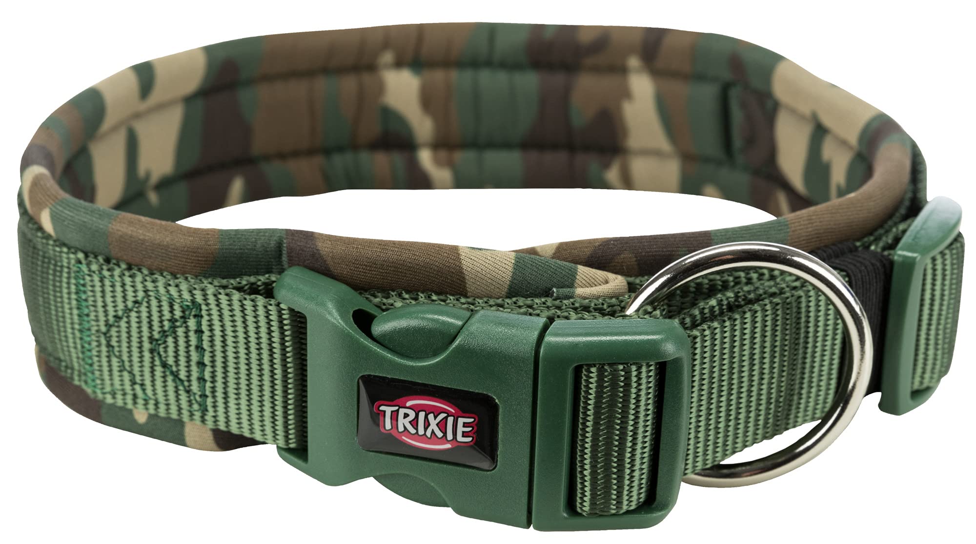 TRIXIE Premium L Camouflage Dog Collar Adjustable 49-55 cm Thickness 25 mm 1988523