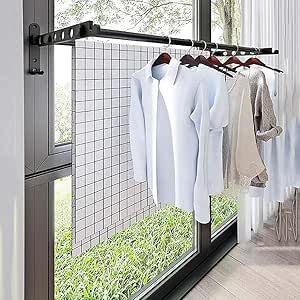 XNDCYX Aluminio Tendedero De Ropa Pared Percha para Ropa Plegable De