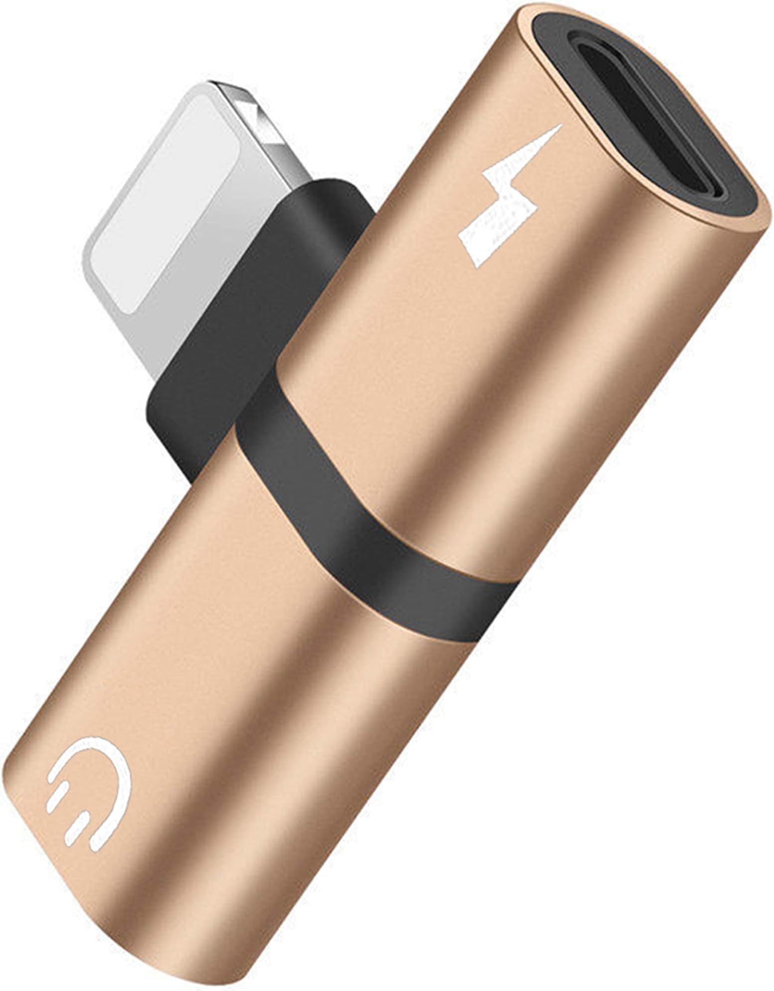 Hamdol Headphone Adapter for X/XS/XR MAX/8/8Plus/7/7Plus Earphone Adapter Dispenser Headphone Connector Converter 2 in 1 Aux Audio Accessories Charge and Music, Quick Charge Fast Car Adapter