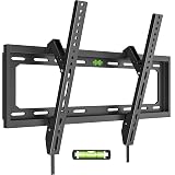 USX Mount UL Listed TV Mount Low Profile for Most 26-60" Flat Screen LED, LCD, Curved TVs, TV Wall Mount Bracket Tilt VESA 400x400mm- Up to 99lbs, Quick Lock and Release to Mounts on 12" 16" Stud