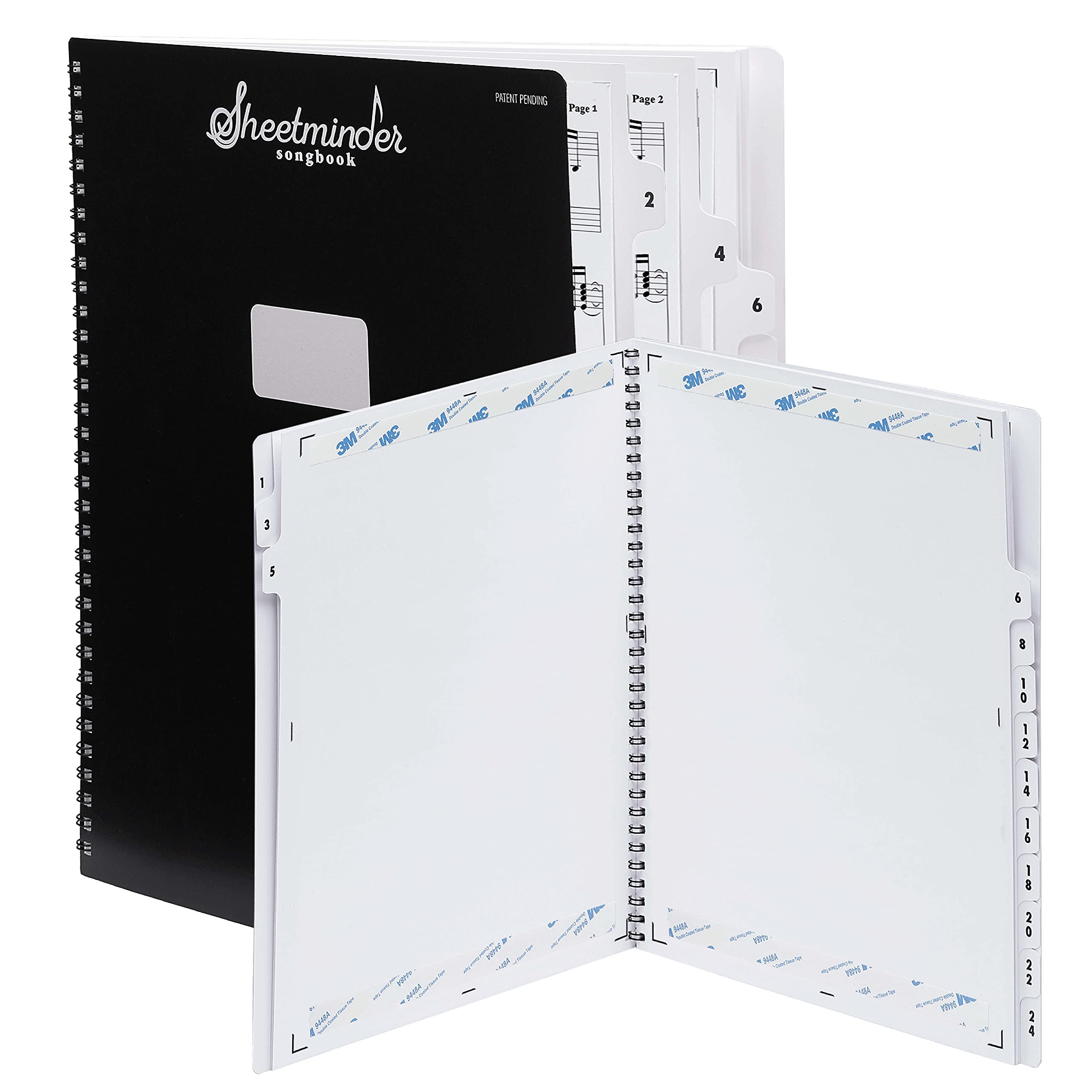 Photo 1 of Sheetminder Songbook - Printed Sheet Music Binder/No Plastic Sleeves, Easily Mark Fingering, Easy to Hand-Hold, Archive Music/Great for Singers, Students, Teachers, Bands, Choirs, Performers
