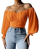 MIRACMODA Womens Elegant Off The Shoulder Puff