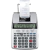 Canon P23-DHV-3 Printing Calculator with Double Check Function, Tax Calculation, Currency Conversion, White