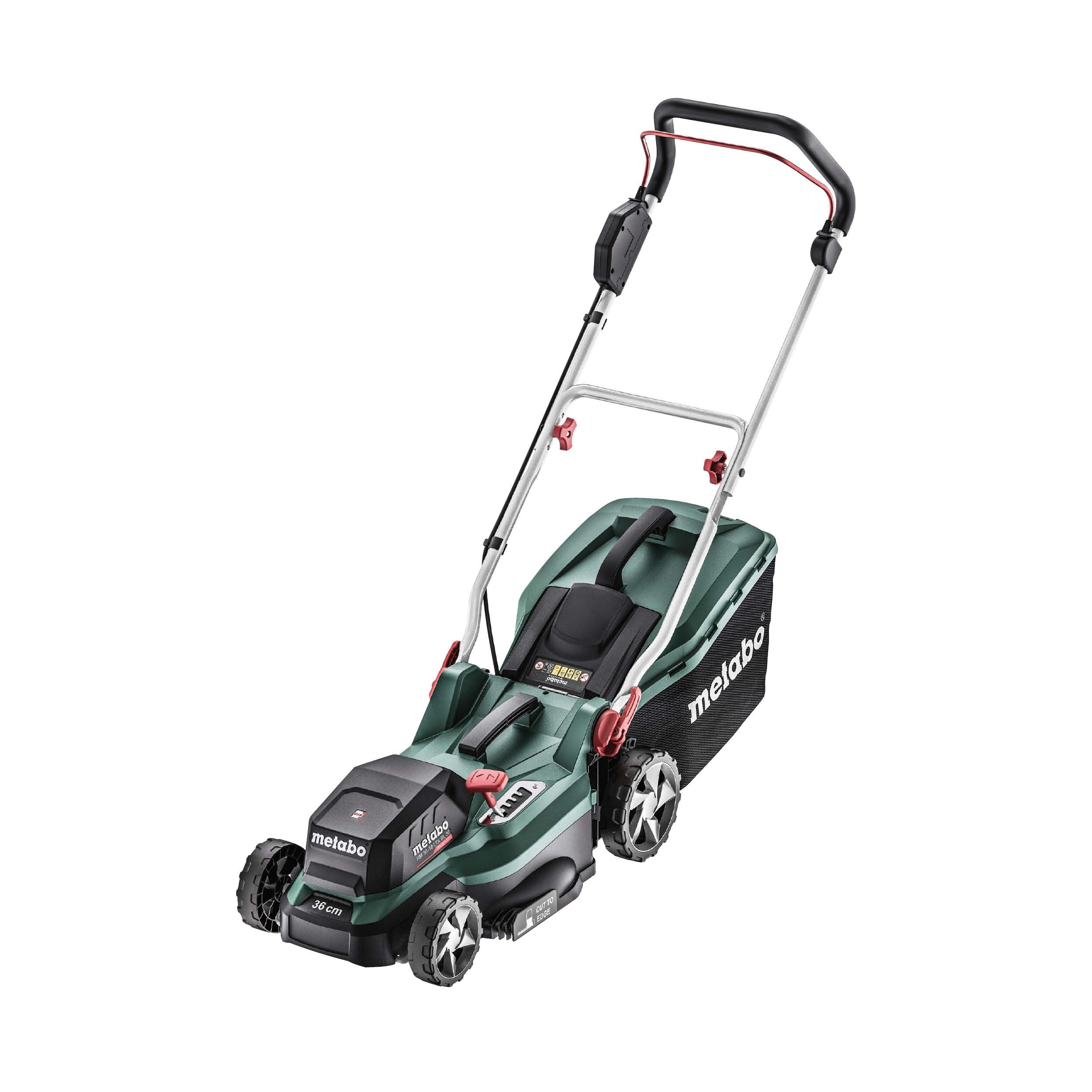 metabo Akku-Rasenmäher RM 36-18 LTX BL 36 – 601716850 – 18 V – Akkurasenmäher mit Mulchfunktion – Für Gärten mit bis zu 350 m² – Ohne Akku und Ladegerät