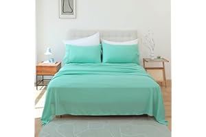 Whitney Home Textile Twin Sheet Set - 3 Piece Soft Microfiber Bed Sheets for Twin Size Bed, Fit Deep Pocket Cooling Sheets and Pillowcase Set, Hotel Durable Wrinkle Free Sheets