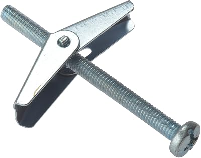 ForgeFix Plasterboard Spring Toggles M3 x 50mm Zinc 10 Pack
