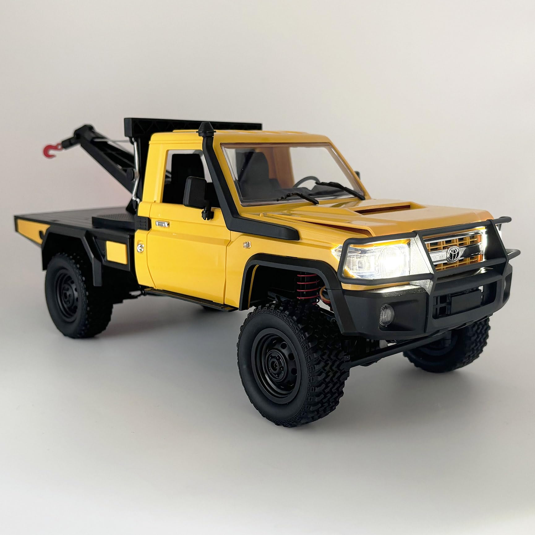 Photo 1 of WPLDEWAN MN82T RC Rock Crawler RC Truck 4x4 1/12 Scale Remote Control Pickup with Crane Hook RTR Hobby All Terrain Proportional Throttle Steering 280 Motor Upgraded Chassis for Adult 2 Batteries