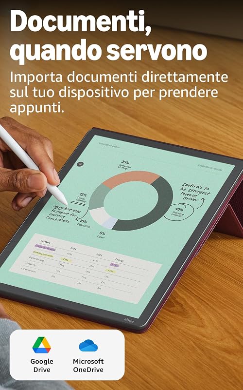 Kindle Scribe Colorsoft 32 GB (ultimo modello) — Schermo a colori da 11’’, effetto carta, luce frontale — Sottile, leggero, potente — Scrivi nel taccuino, nei documenti e nei libri - Grafite