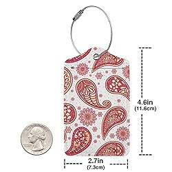 Docsckus 1 PCS PU Leahter Luggage Tag with