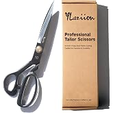 YLaziion Left-Handed 10-Inch Heavy-Duty Fabric Scissors, Tailor Shears | Classic Dressmaking Shears with Plasti-Dip Comfort Grip, Manganese Steel Blades, 0.67LB for Left Handed Sewing &amp; Craft