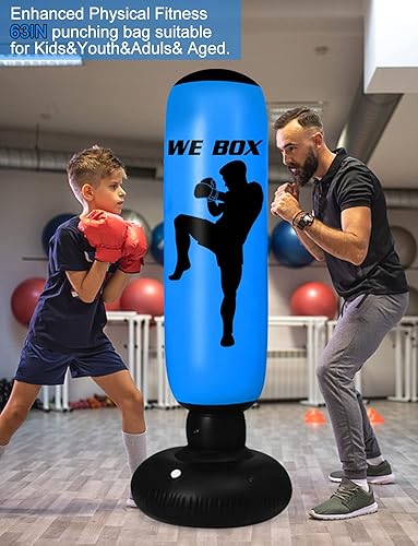 Punching Bag, 63inch Karate Practice Bag for Kids and Adults