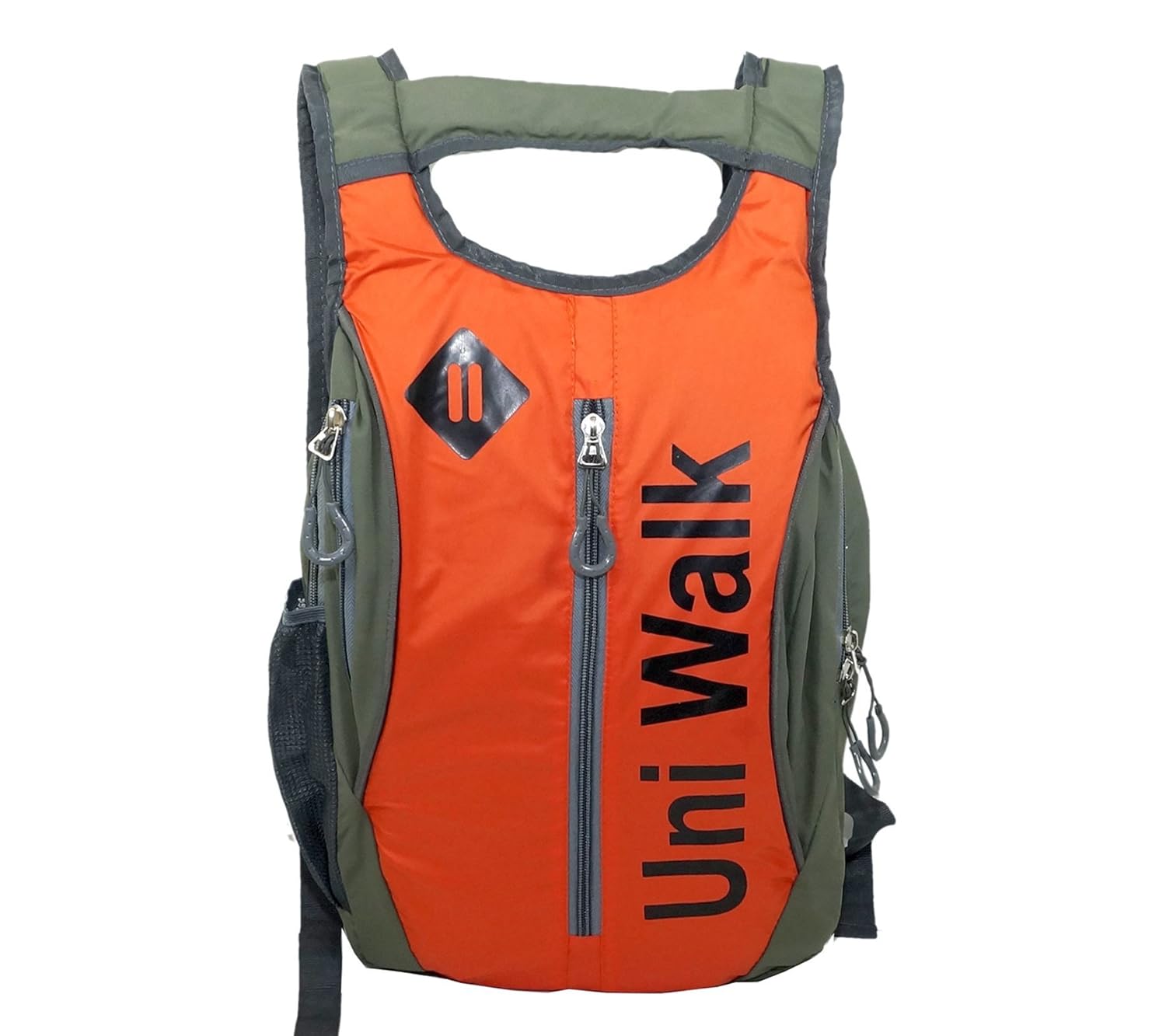 multi pocket college school casual backpacks bags for walking, day trip, travel, gym, sports &ndash; orange