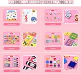Visator Busy Board Montessori Toys Pink For Toddlers Fine Motor Skills view 3