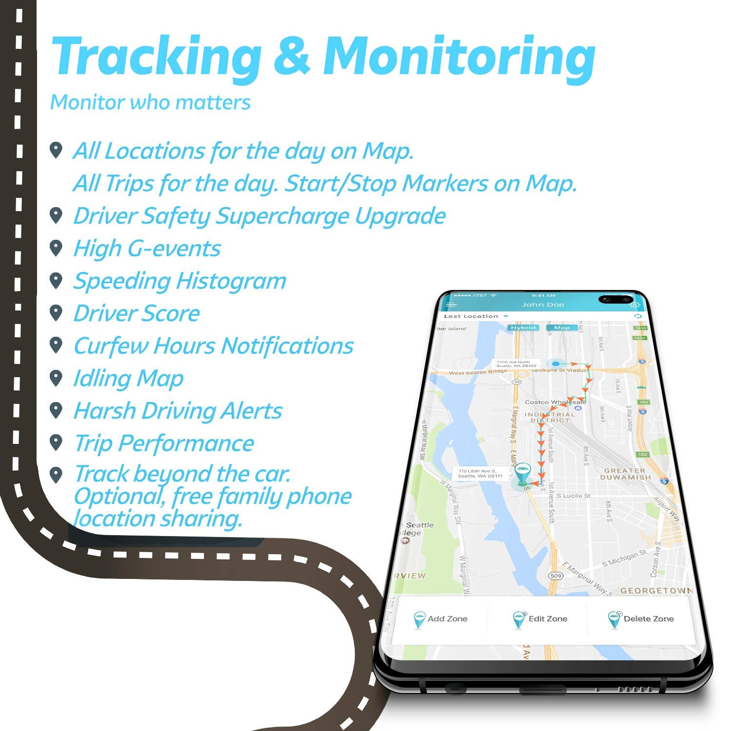 thumbnail interactive-video image 1 of VyncsFleet GPS Tracker - No Monthly Fee, 4G LTE OBD Real-Time Vehicle Tracker For Fleets & Trucks With Free 1-Year Data 1 of 14