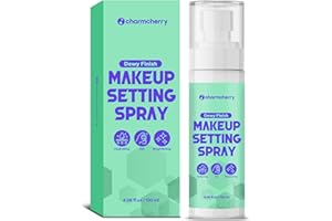 CHARMCHERRY Makeup Setting Spray (4.06 Fl Oz), Dewy Finish Setting Spray for Makeup, Hydrating Makeup Setting Spray for Long Lasting Glow, Dewy Look Setting Spray for All Skin Types