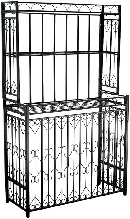 Amazon Semi Ss 室外機を隠して飾る アイアン 室外機ラック 2段 室外機カバー プランター棚 Ss Ah Ac80set エアコン 室外機カバー