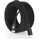 Diyanisly 4K Hdmi Cable 50FT Ultra, High Speed HDMI 2.0 Cable, Support 4K@60Hz 2K@120Hz, 3D ARC, Ethernet Audio Video Return HDMI Cord for Xbox PS4/PS5 Roku TV UHD TV Monitor Laptop PC (Braided,Black)