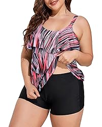 Yonique Women's Plus Size Tankini Swimsuits with