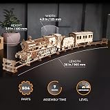 UGEARS Harry Potter Hogwarts Express Wooden Train Set 3D Puzzle Kit view 2