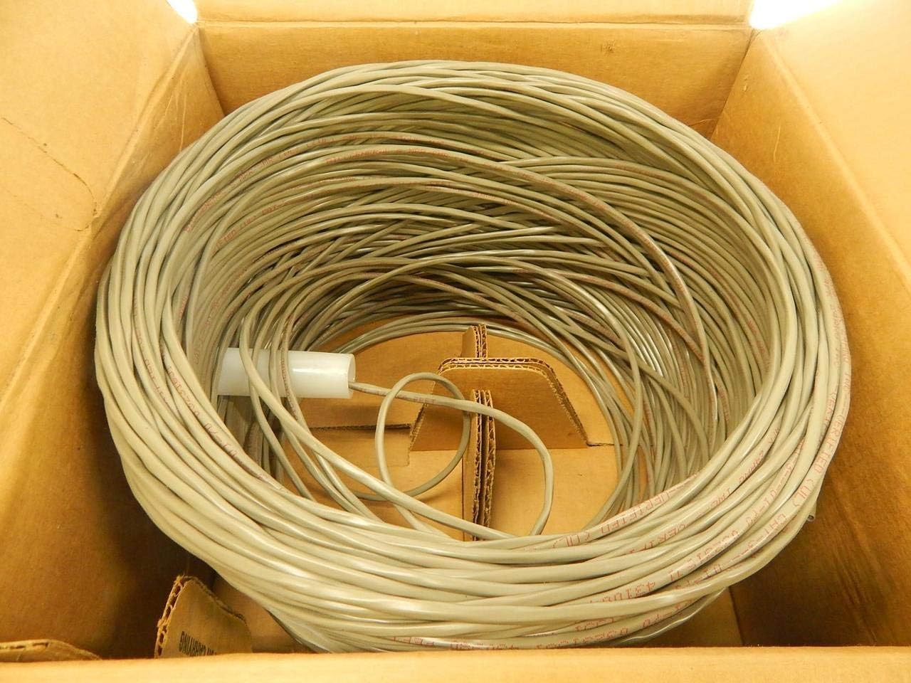 BICC General CAT 3 4PR 24 AWG Gray Inside Wire 1000 ft T95596