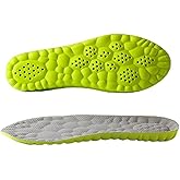 Height Increase Insoles for Men Wowen-4D Cloud Technology Insole-Super Soft Comfort Elevator Insoles, Memory Foam Heel Lift Inserts (Green, Lift 1.5CM/Men: US 8-12)