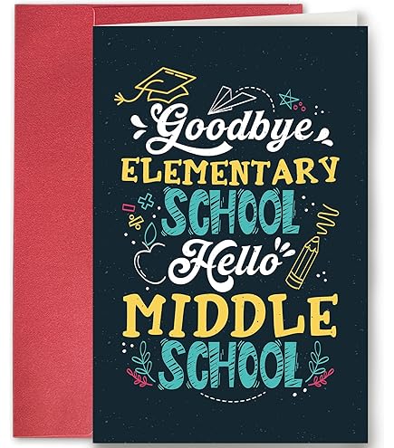 Amazon.com: Congratulations 5th Grade Graduate - Graduation Greeting Card  with Shooting Stars